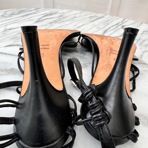 Christopher Esber Black Valletta Strappy Heels. - Picture 10 of 12